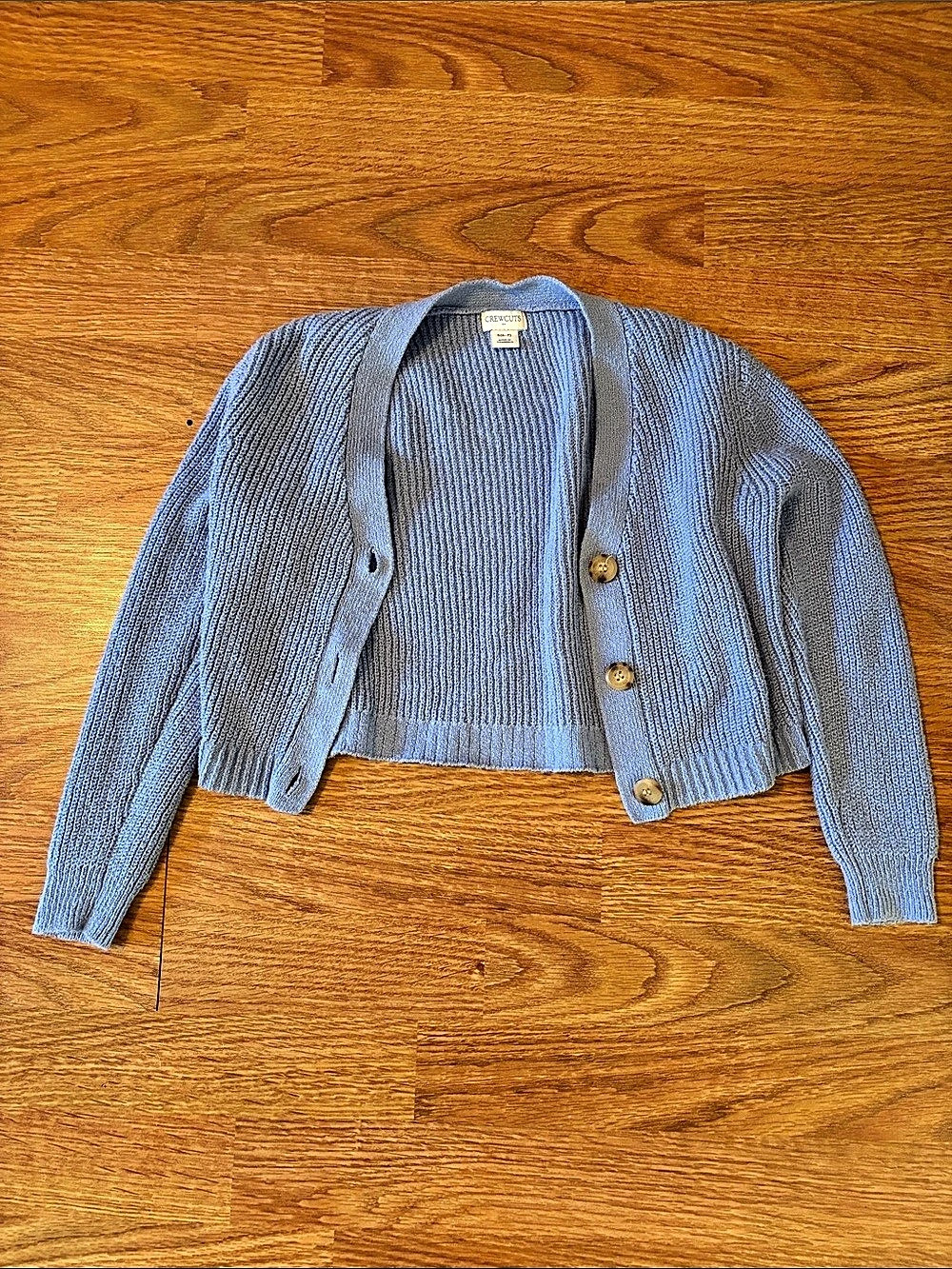 Crewcuts Girls Blue Cardigan Size Small Like New